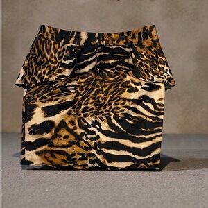 INC Leopard Print Skirt